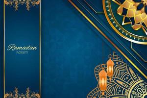 Islamic Ramadan Kareem background with element vector