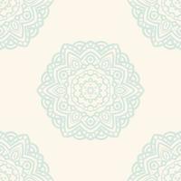 Fantasy seamless pattern with ornamental mandala. Abstract round doodle flower background. Floral geometric circle. vector