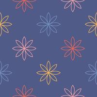 Abstract seamless pattern with mandala flower. Mosaic, tile, polka dot. Floral background. vector