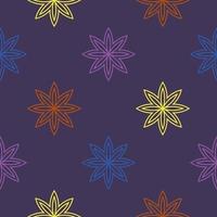 Abstract seamless pattern with mandala flower. Mosaic, tile, polka dot. Floral background. vector