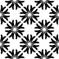 Abstract seamless pattern with mandala flower. Mosaic, tile. Floral background. vector