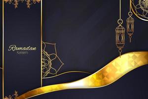Background Ramadan Kareem Islamic with element vector