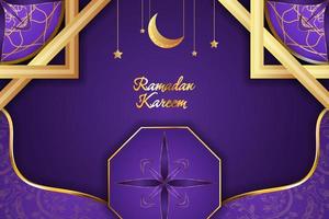 ramadan kareem fondo islámico con elemento vector