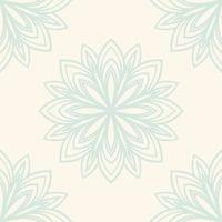 Fantasy seamless pattern with ornamental mandala. Abstract round doodle flower background. Floral geometric circle. vector