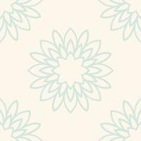 Fantasy seamless pattern with ornamental mandala. Abstract round doodle flower background. Floral geometric circle. vector