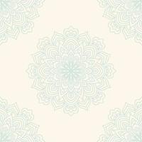 Fantasy seamless pattern with ornamental mandala. Abstract round doodle flower background. Floral geometric circle. vector