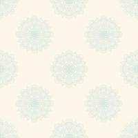 Fantasy seamless pattern with ornamental mandala. Abstract round doodle flower background. Floral geometric circle. vector
