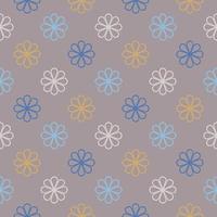 Abstract seamless pattern with mandala flower. Mosaic, tile, polka dot. Floral background. vector