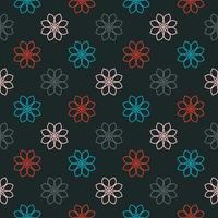 Abstract seamless pattern with mandala flower. Mosaic, tile, polka dot. Floral background. vector