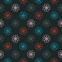 Abstract seamless pattern with mandala flower. Mosaic, tile, polka dot. Floral background. vector