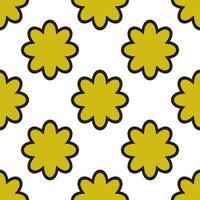 Abstract seamless pattern with mandala flower. Mosaic, tile. Floral background. vector