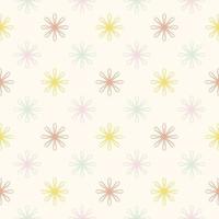 Abstract seamless pattern with mandala flower. Mosaic, tile, polka dot. Floral background. vector