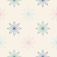Abstract seamless pattern with mandala flower. Mosaic, tile, polka dot. Floral background. vector