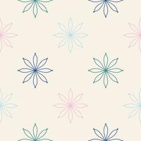 Abstract seamless pattern with mandala flower. Mosaic, tile, polka dot. Floral background. vector