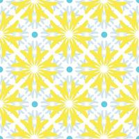 Abstract seamless pattern with mandala flower. Mosaic, tile. Floral background. vector