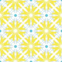 Abstract seamless pattern with mandala flower. Mosaic, tile. Floral background. vector