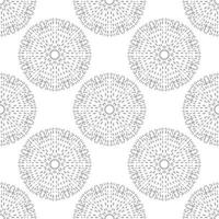 Abstract seamless pattern with mandala flower. Mosaic, tile. Floral background. vector