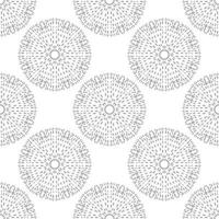 Abstract seamless pattern with mandala flower. Mosaic, tile. Floral background. vector