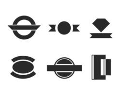 conjunto de logotipo de plantilla vector