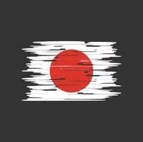 Japan Flag Brush vector