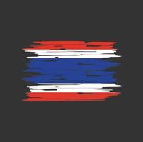 Thailand Flag Brush vector