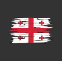 Georgia Flag Brush vector