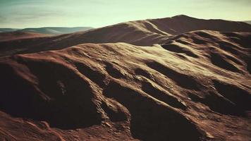 Aerial view of red Desert with sand dune video