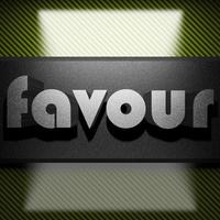 favour word of iron on carbon photo