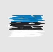 Estonia Flag Brush vector