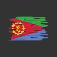 cepillo de bandera de eritrea vector