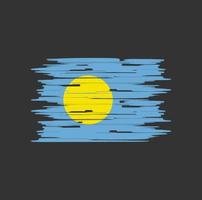 Palau Flag Brush vector