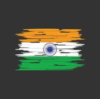 cepillo de la bandera de la india vector