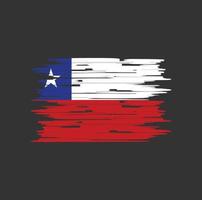 Chile Flag Brush vector