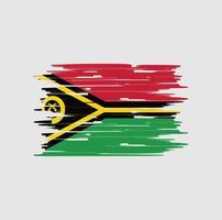 Vanuatu Flag Brush vector