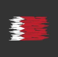 Bahrain Flag Brush vector