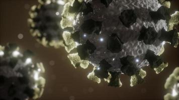 medizinisches mikromodell des coronavirus covid-19 video