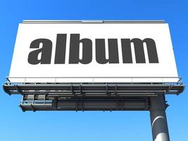 album word on billboard photo