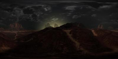 vr 360 paesaggio roccioso del deserto video