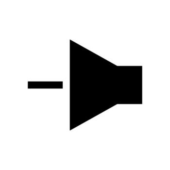 speaker volume flat vector icon. for graphic design, logo, web site, social media, mobile app, Eps 10