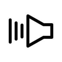 speaker volume flat vector icon. for graphic design, logo, web site, social media, mobile app, Eps 10