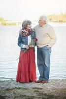 Portrait Of Romantic Senior Couple photo