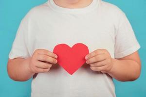 boy with a heart photo