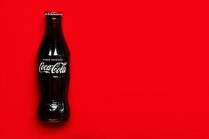 Classic glass bottle of Coca-Cola photo