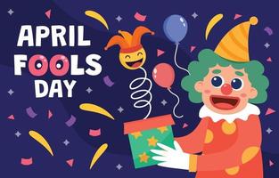 April Fool's Day Celebration Concept vector