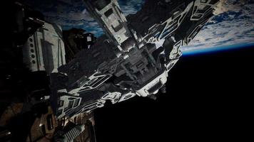 Alien-Raumschiff-Armada nähert sich der Erde video
