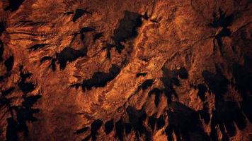 vue aérienne supérieure du canyon de la roche rouge video