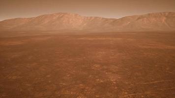 Fantastic martian landscape in rusty orange shades video