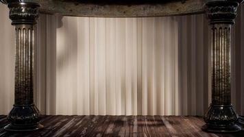 stage curtain with light and shadow video