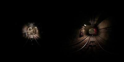 vr 360 antiguo metro túnel del metro