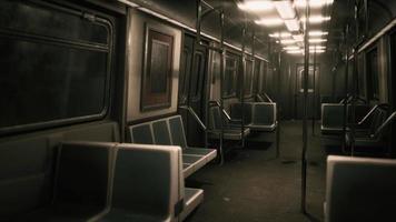 Subway wagon is empty because of the coronavirus outbreak in the city video